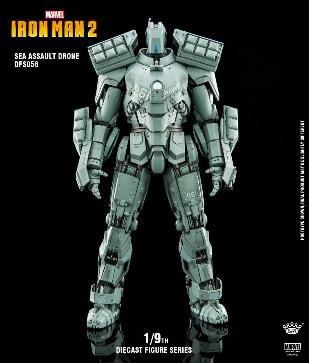 King Arts 1:9 Scale Iron Man II Hammer Drone Collectible Figure