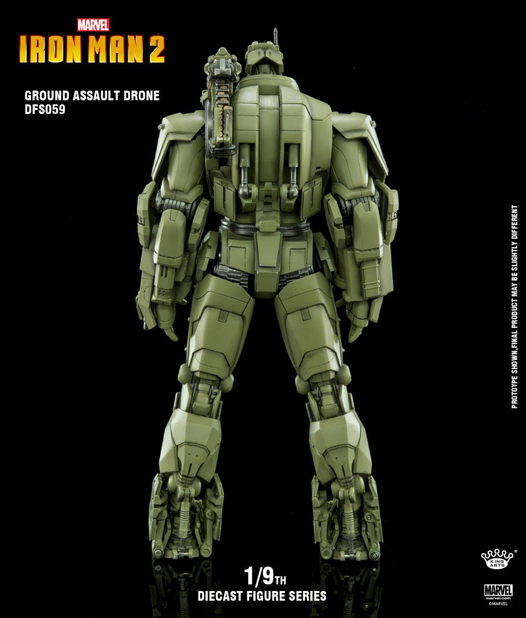 King Arts 1:9 Scale Iron Man II Hammer Drone Collectible Figure