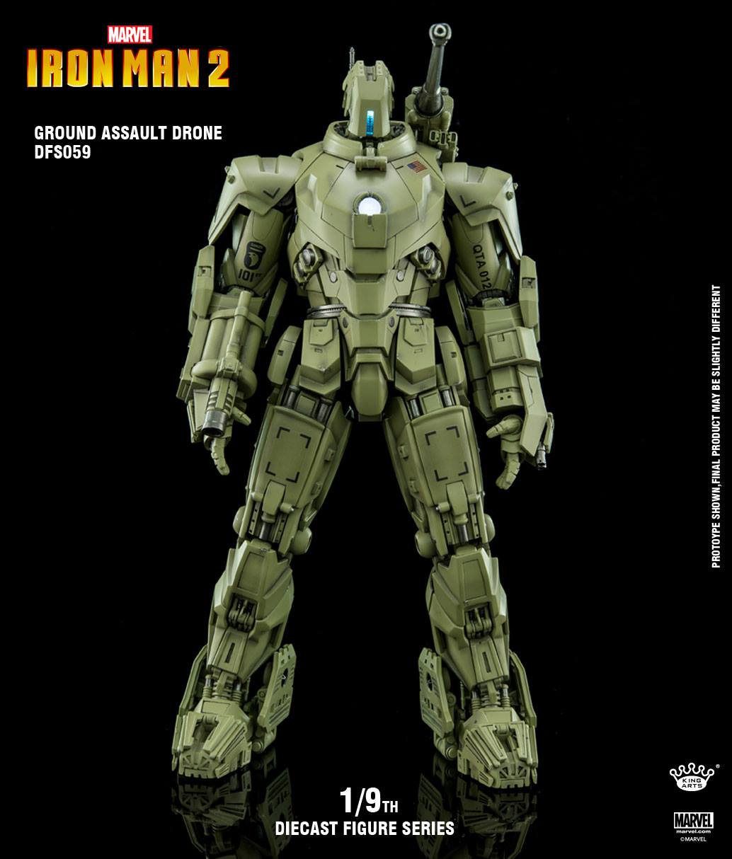 King Arts 1:9 Scale Iron Man II Hammer Drone Collectible Figure