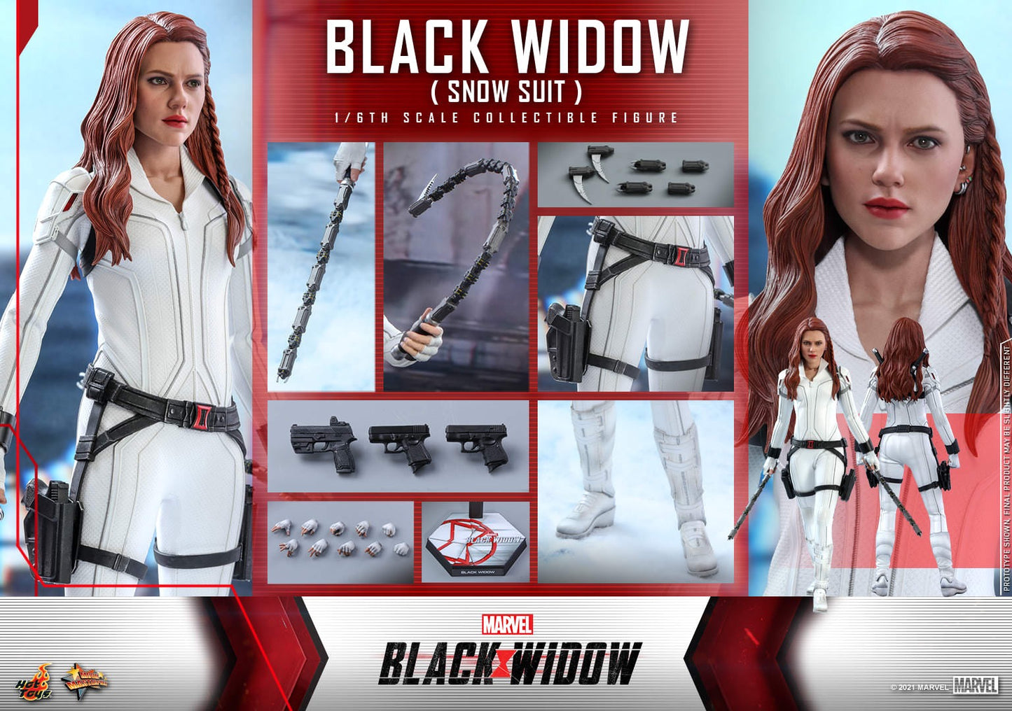 Hot Toys Black Widow - 1/6th scale Black Widow (Snow Suit) Collectible Figure MMS601