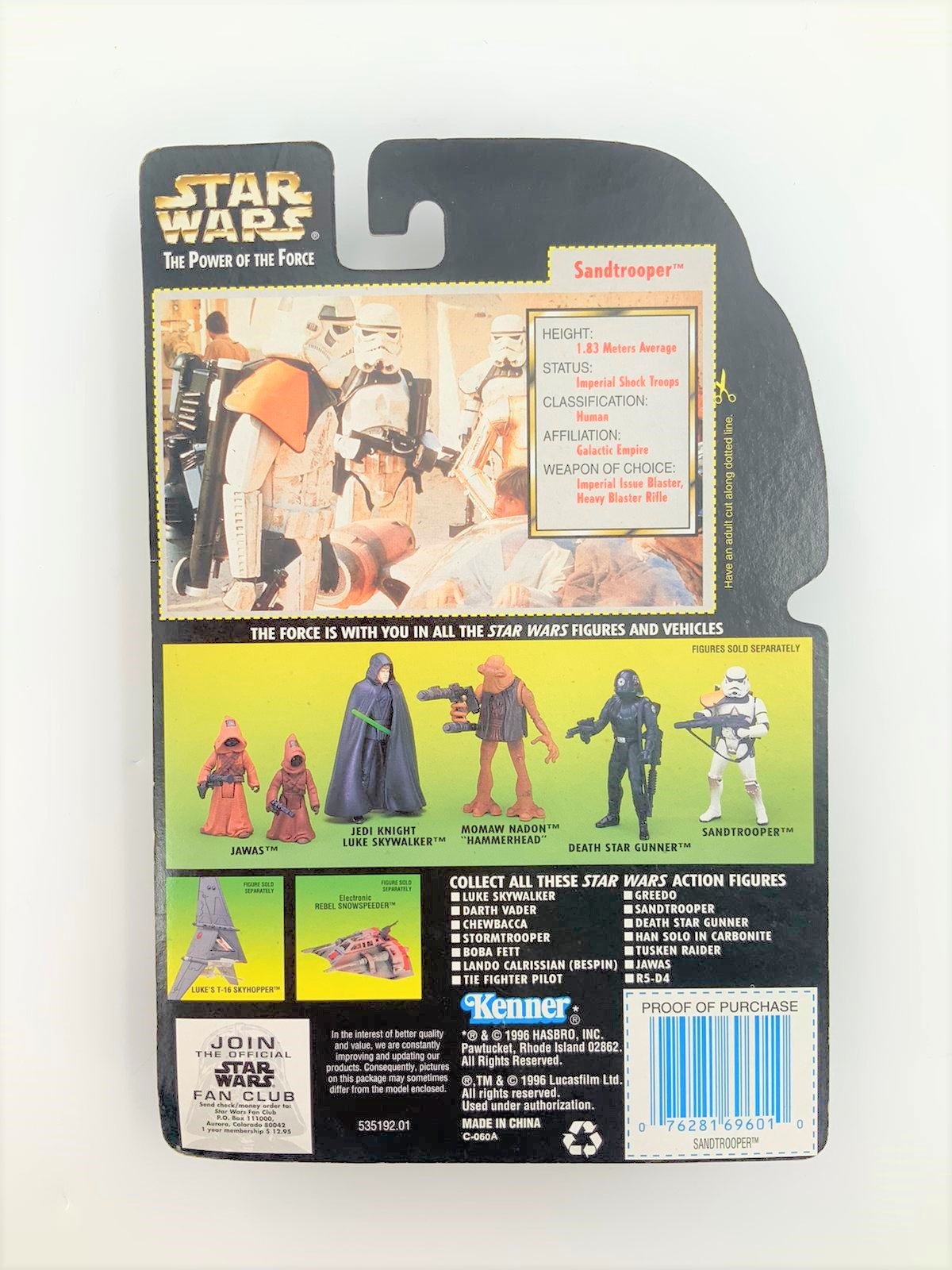 kenner Star Wars Sandtrooper with Heavy Blaster Rifle Collectible Figure