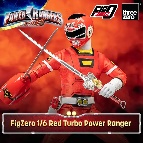 Threezero Power Rangers Turbo FigZero 1:6 Red Turbo Power Ranger 3Z0813