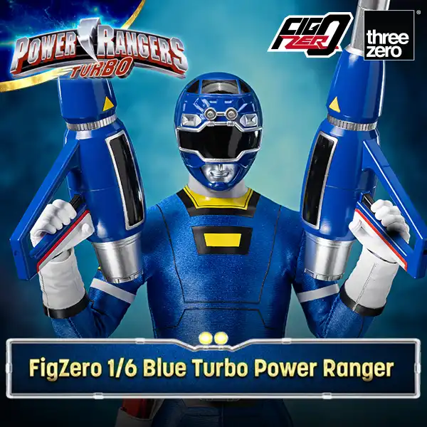 Threezero Power Rangers Turbo FigZero 1:6 Blue Turbo Power Ranger 3Z0814