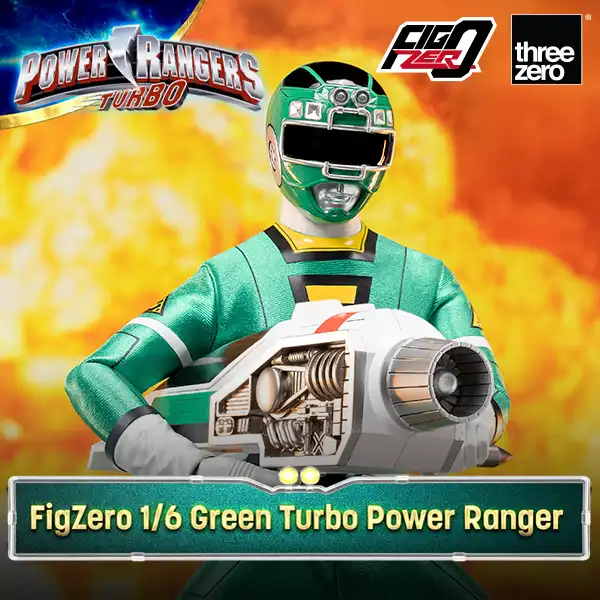 Threezero Power Rangers Turbo FigZero 1:6 Green Turbo Power Ranger 3Z0815