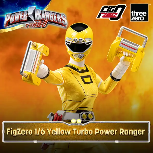 Threezero Power Rangers Turbo FigZero 1:6 Yellow Turbo Power Ranger 3Z0816