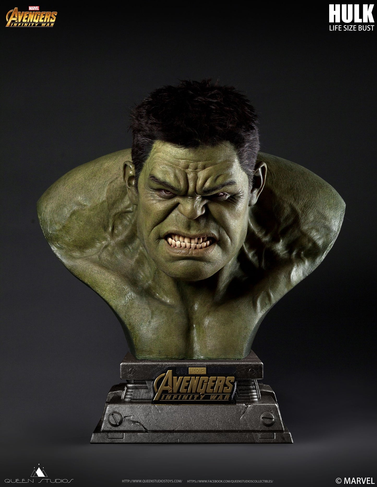 Queen Studios Hulk 1:1 Lifesize Bust