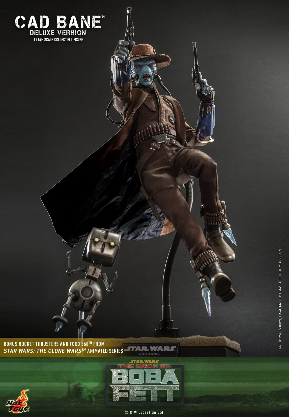 Hot Toys "Star Wars: The Book Of Boba Fett™" - Cad Bane™ 1:6th Scale Collectible Figure (Deluxe Version) TMS080