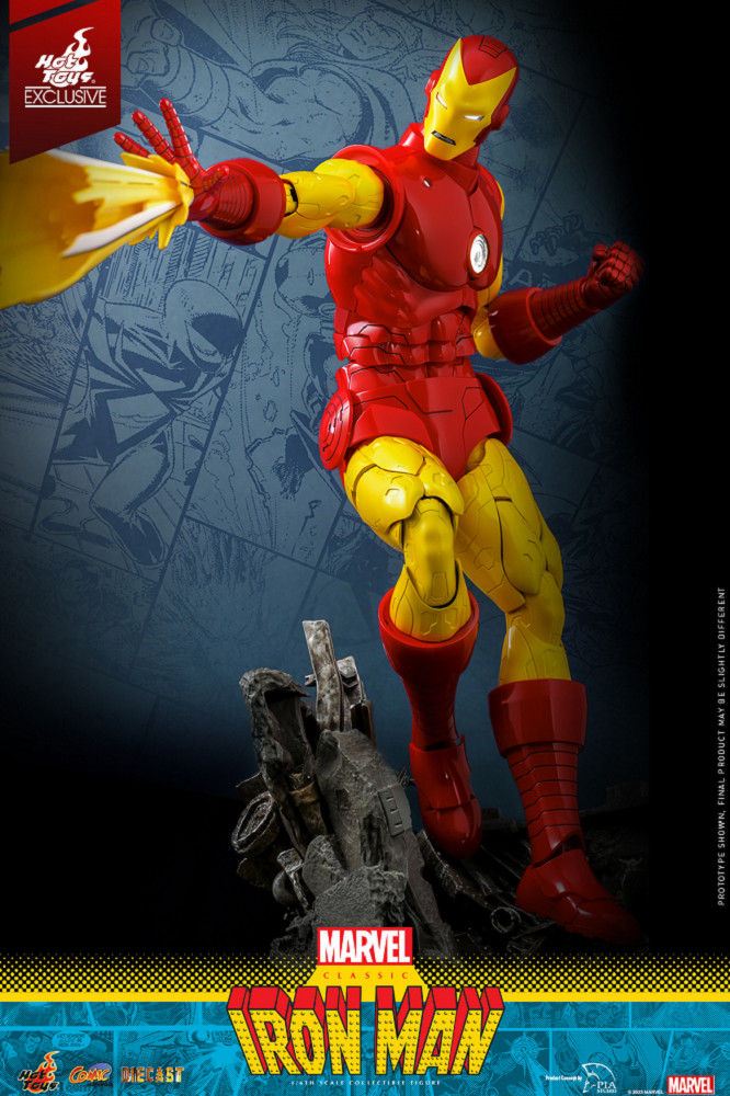 Hot Toys Marvel Comics - 1/6th Scale Classic Iron Man Collectible Figure [hot Toys Exclusive] Cms014d57 (Standard Edition)