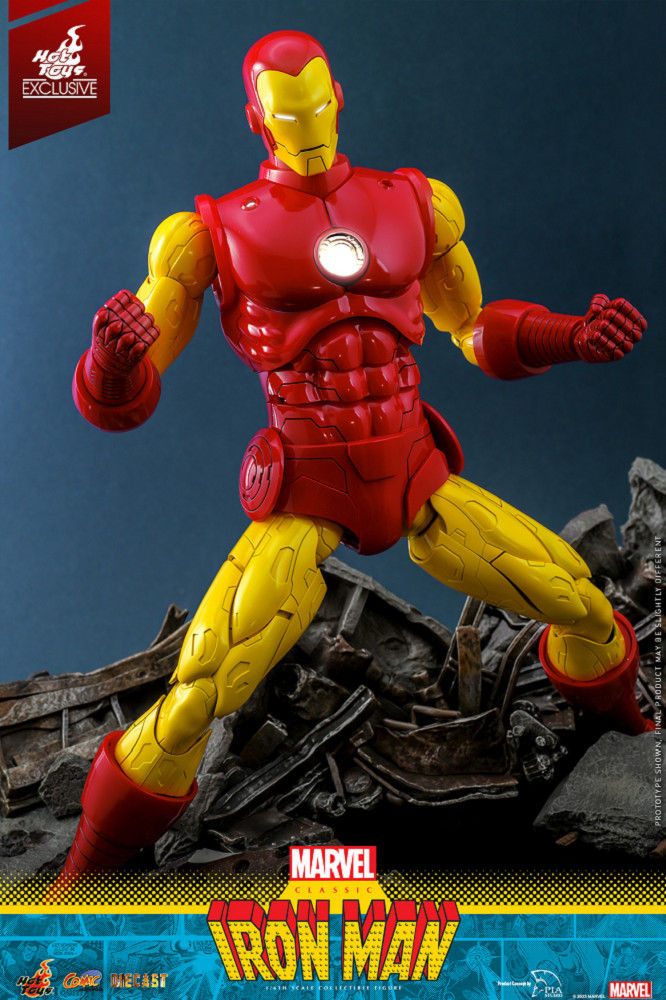 Hot Toys Marvel Comics - 1/6th Scale Classic Iron Man Collectible Figure [hot Toys Exclusive] Cms014d57 (Standard Edition)