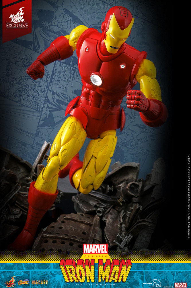 Hot Toys Marvel Comics - 1/6th Scale Classic Iron Man Collectible Figure [hot Toys Exclusive] Cms014d57 (Standard Edition)