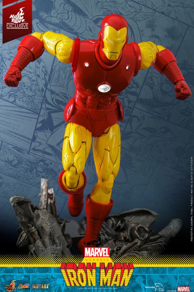 Hot Toys Marvel Comics - 1/6th Scale Classic Iron Man Collectible Figure [hot Toys Exclusive] Cms014d57 (Standard Edition)