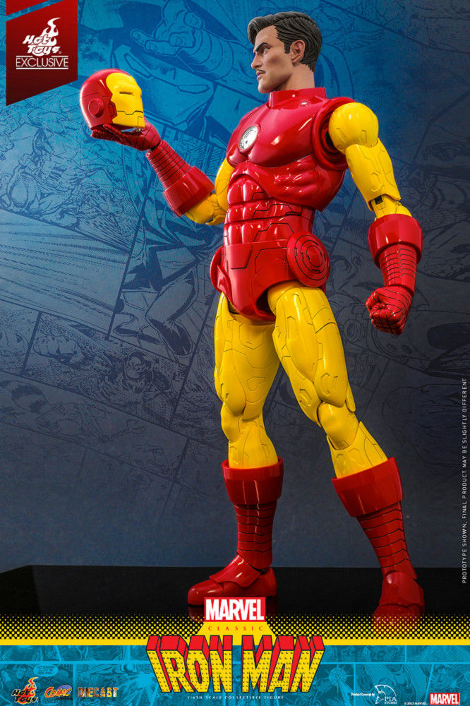 Hot Toys Marvel Comics - 1/6th Scale Classic Iron Man Collectible Figure [hot Toys Exclusive] Cms014d57 (Standard Edition)