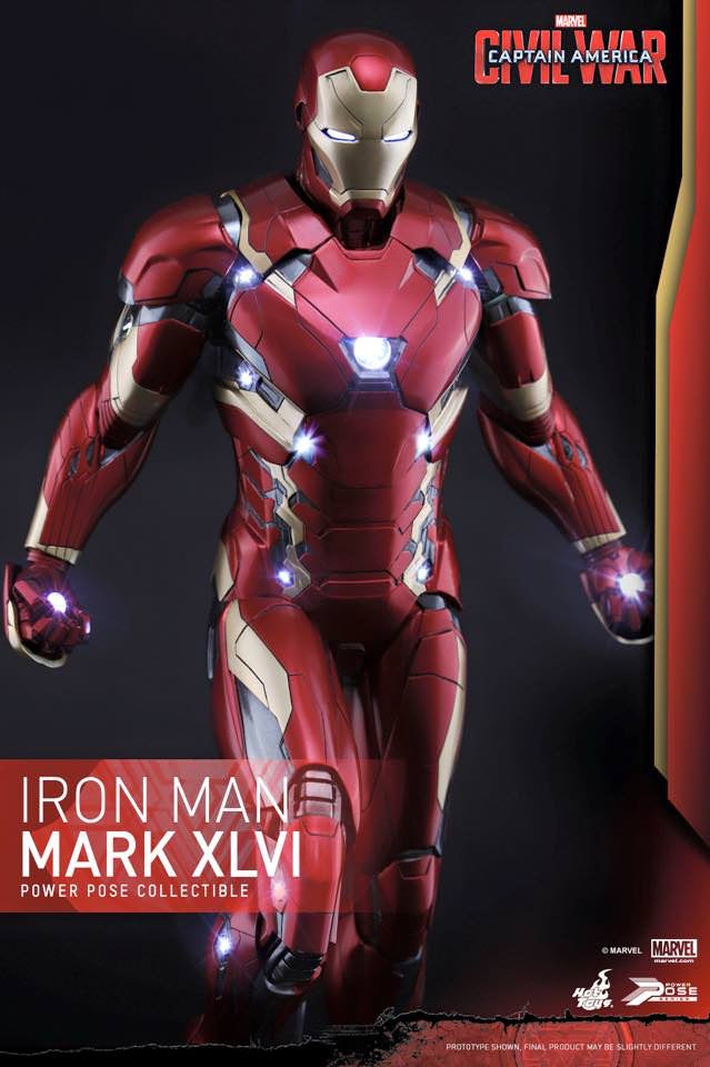 Hot Toys Captain Amercia Civil War Iron Man Mark 46 Power Pose PPS003