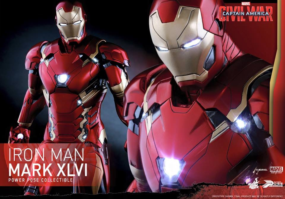 Hot Toys Captain Amercia Civil War Iron Man Mark 46 Power Pose PPS003