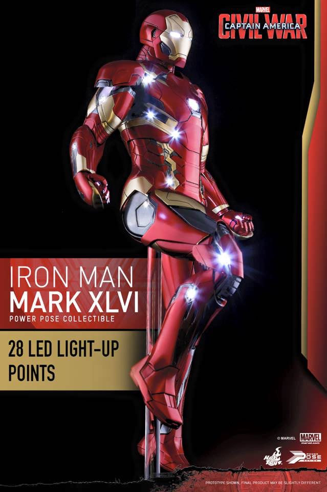 Hot Toys Captain Amercia Civil War Iron Man Mark 46 Power Pose PPS003