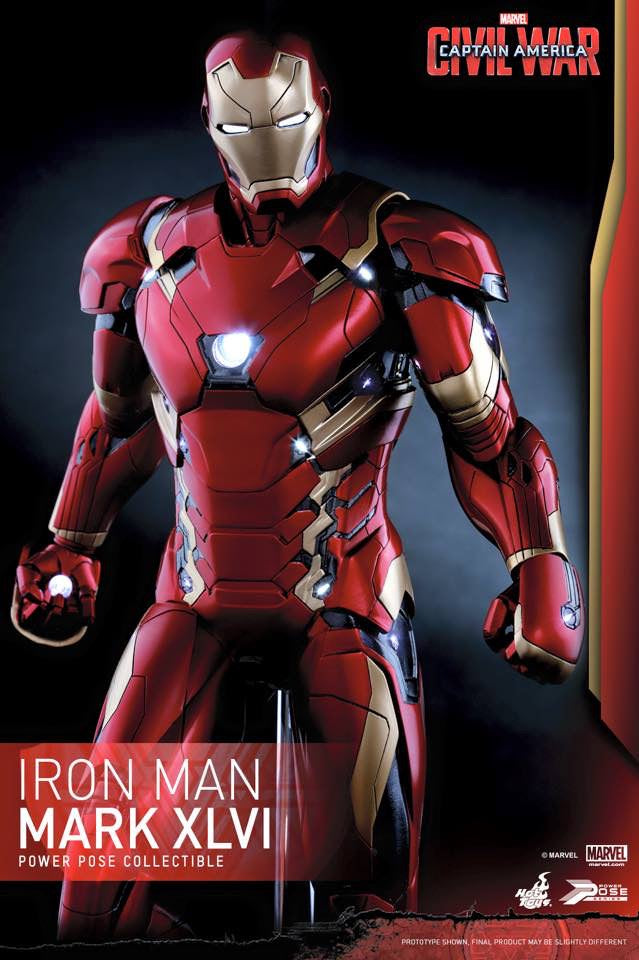 Hot Toys Captain Amercia Civil War Iron Man Mark 46 Power Pose PPS003