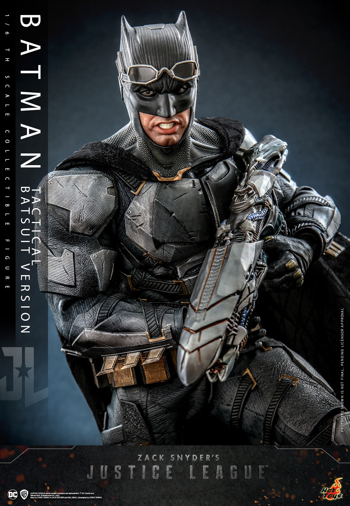 Hot Toys "Zack Snyder's Justice League" 1:6 Scale Batman (Tactical Batsuit Version) Collectible Figure TMS085