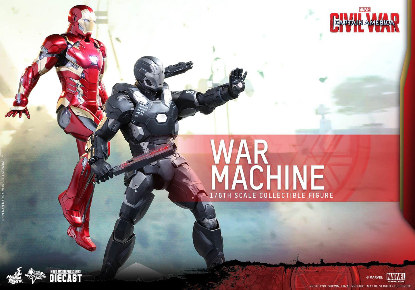 Hot Toys Captain Amercia Civil War War Machine Mark 3 MMS344D15