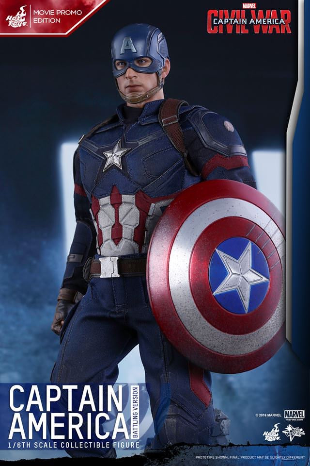 Hot Toys Captain America ( Battling Version) Movie Promo Edition MMS360