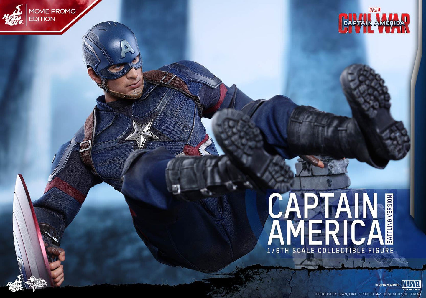 Hot Toys Captain America ( Battling Version) Movie Promo Edition MMS360