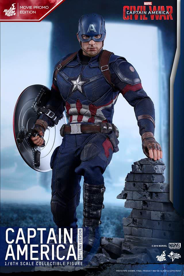 Hot Toys Captain America ( Battling Version) Movie Promo Edition MMS360