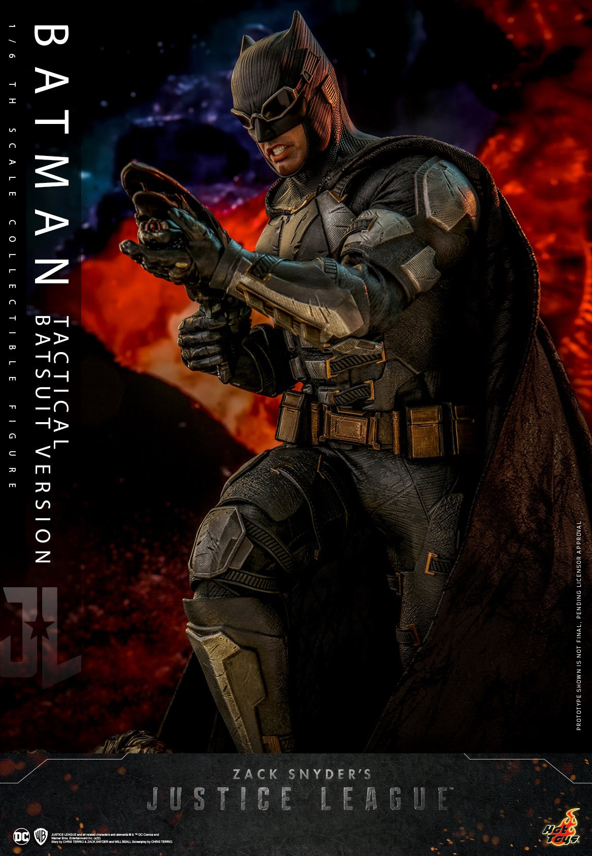 Hot Toys "Zack Snyder's Justice League" 1:6 Scale Batman (Tactical Batsuit Version) Collectible Figure TMS085