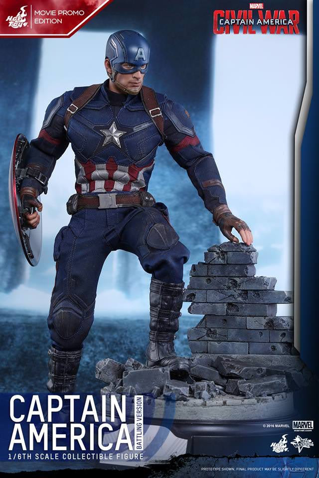 Hot Toys Captain America ( Battling Version) Movie Promo Edition MMS360