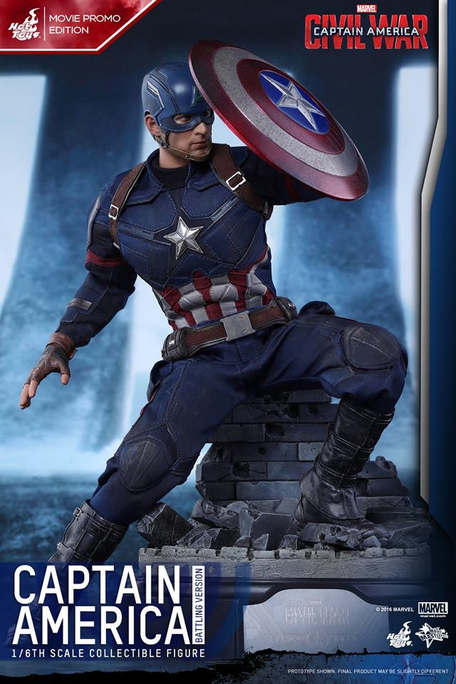 Hot Toys Captain America ( Battling Version) Movie Promo Edition MMS360