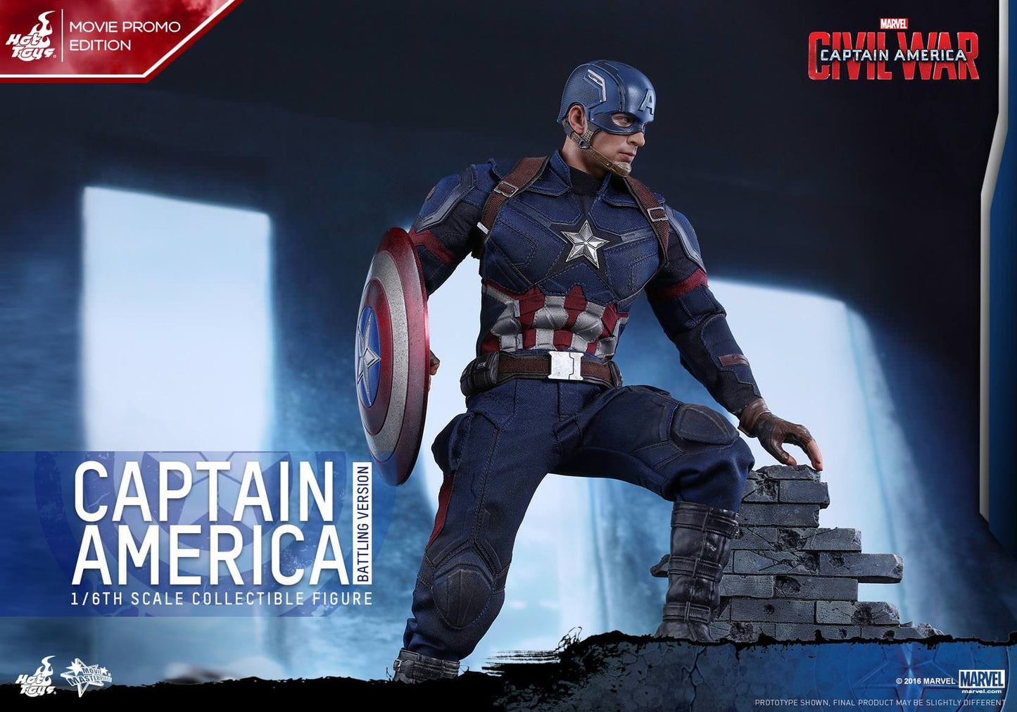 Hot Toys Captain America ( Battling Version) Movie Promo Edition MMS360