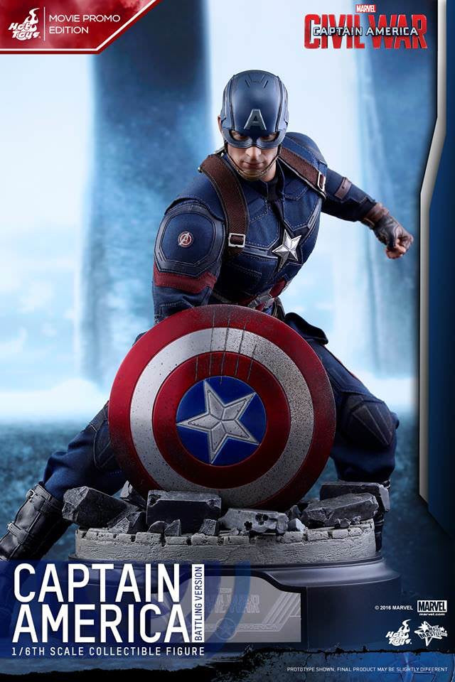 Hot Toys Captain America ( Battling Version) Movie Promo Edition MMS360