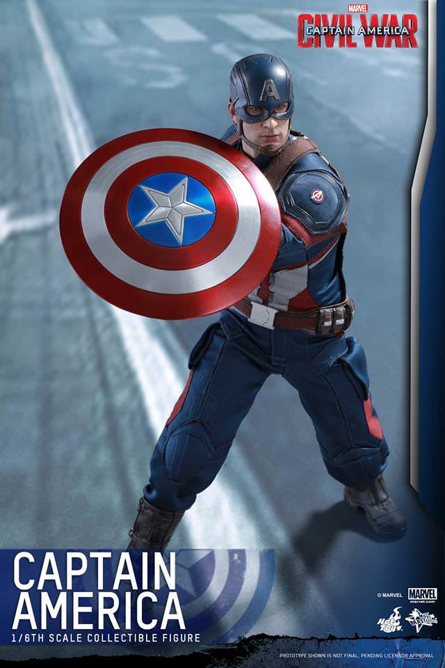 Hot Toys Captain America : Civil War Captain America MMS350