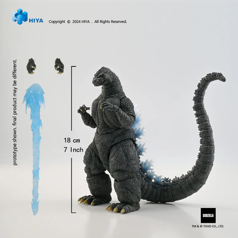 HIYA Exquisite Basic Series None Scale 7 Inch Godzilla vs. King Ghidorah Heat Ray Godzilla Hokkaido Ver. Action Figure EBG0164