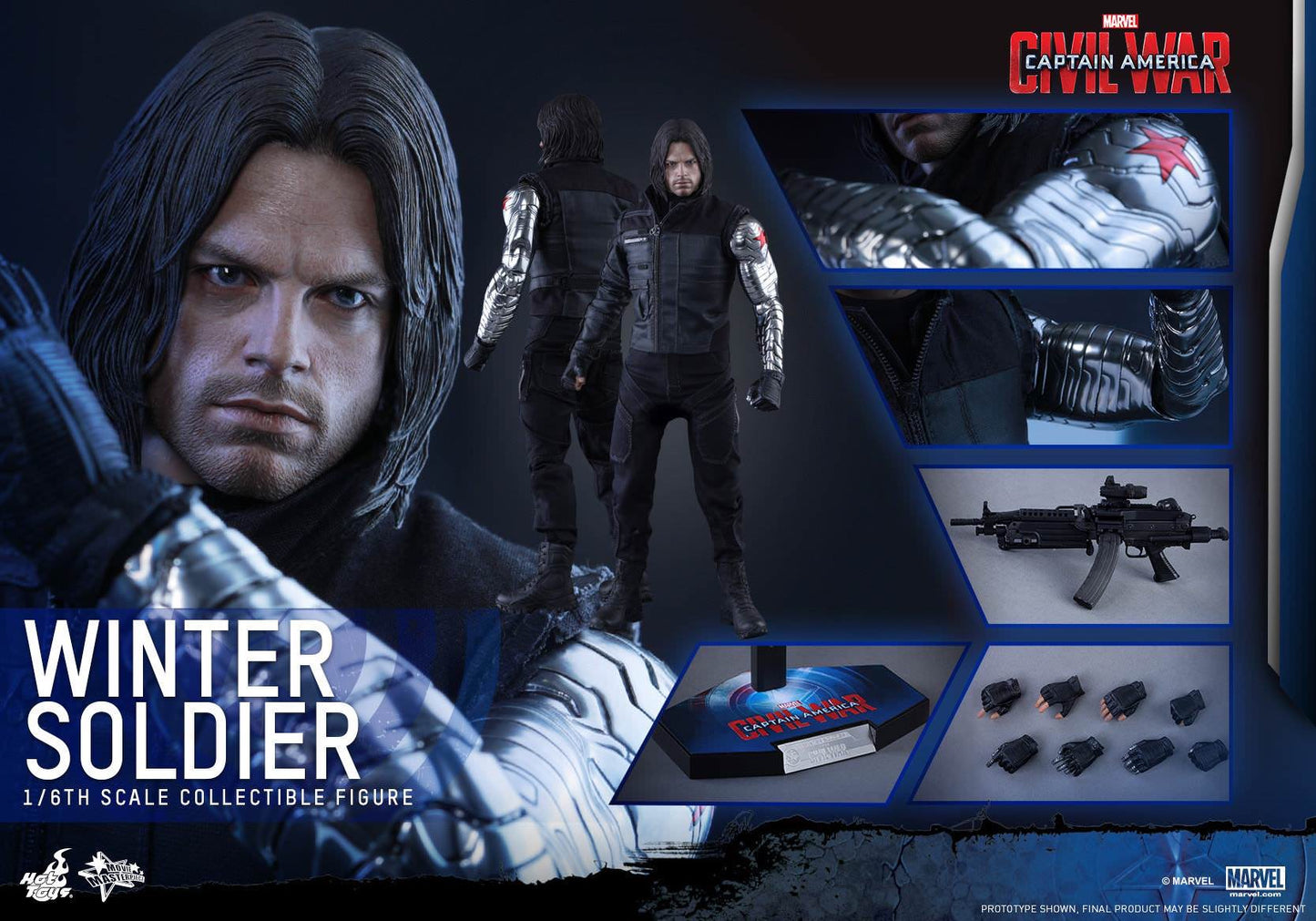 Hot Toys Captain America :Civil War Winter Soldier MMS351