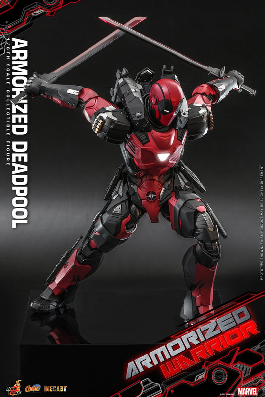 Hot Toys Armorized Warrior - 1/6th scale Armored Deadpool Collectible Figure Armorized Warrior Collection CMS09D42 (Regular Version)