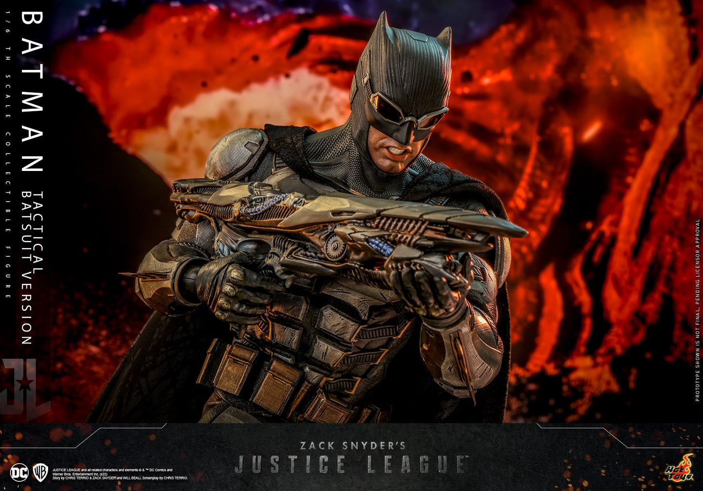 Hot Toys "Zack Snyder's Justice League" 1:6 Scale Batman (Tactical Batsuit Version) Collectible Figure TMS085