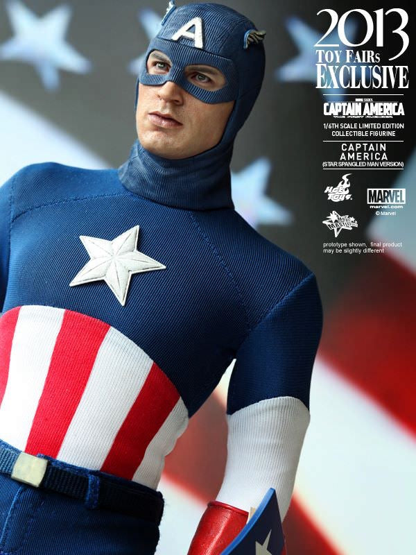 Hot Toys Captain America First Avengers Captain America (Star Spanaled Man Version) MMS205