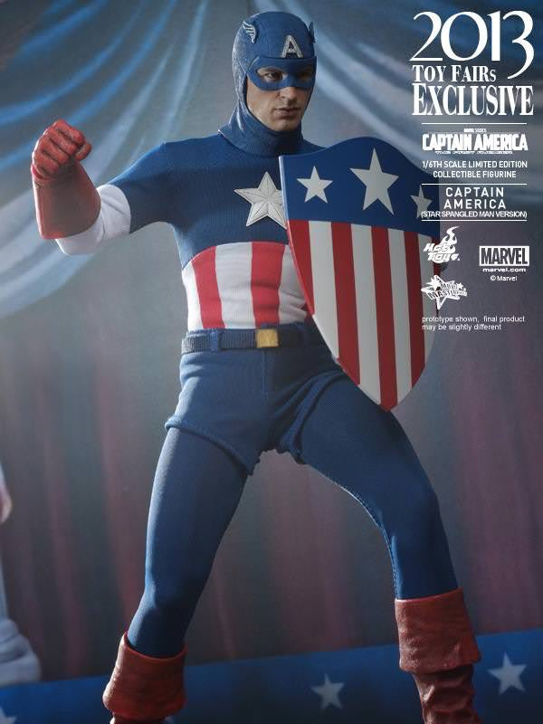 Hot Toys Captain America First Avengers Captain America (Star Spanaled Man Version) MMS205