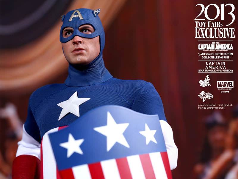 Hot Toys Captain America First Avengers Captain America (Star Spanaled Man Version) MMS205