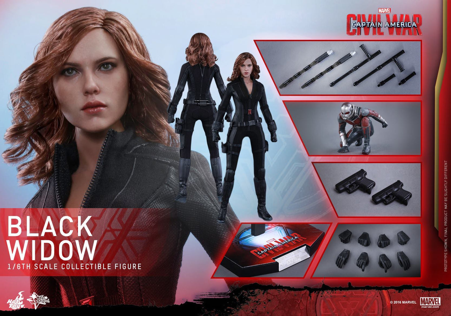 Hot Toys Captain America: Civil War - Black Widow MMS365