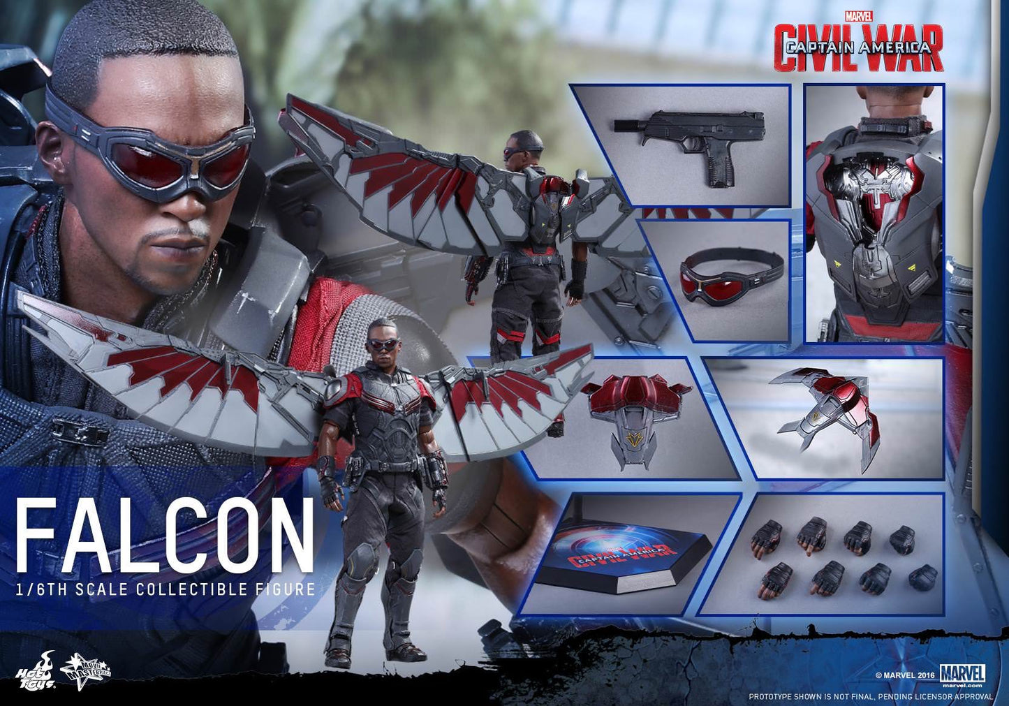 Hot Toys Captain America: Civil War - Falcon MMS361