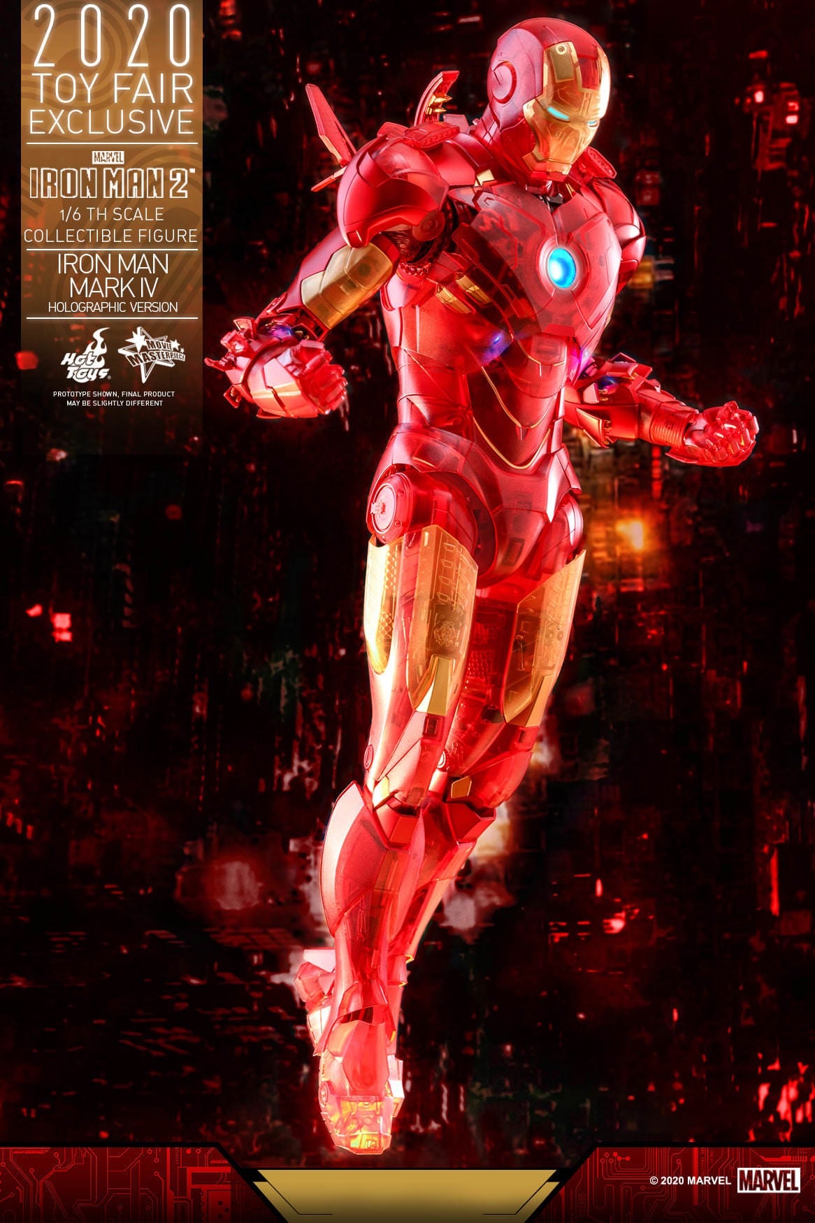 Hot Toys Iron Man 2 - Iron Man Mark IV (Holographic Version) MMS568