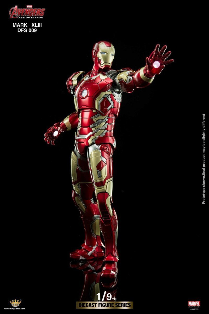 King Arts 1:9 Scale Iron Man Mark XLIII Collectible Figure