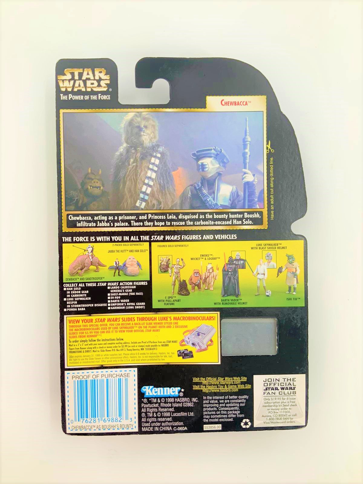 kenner Star Wars Chewbacca as Boushh's with Bowcaster Collectible Figure