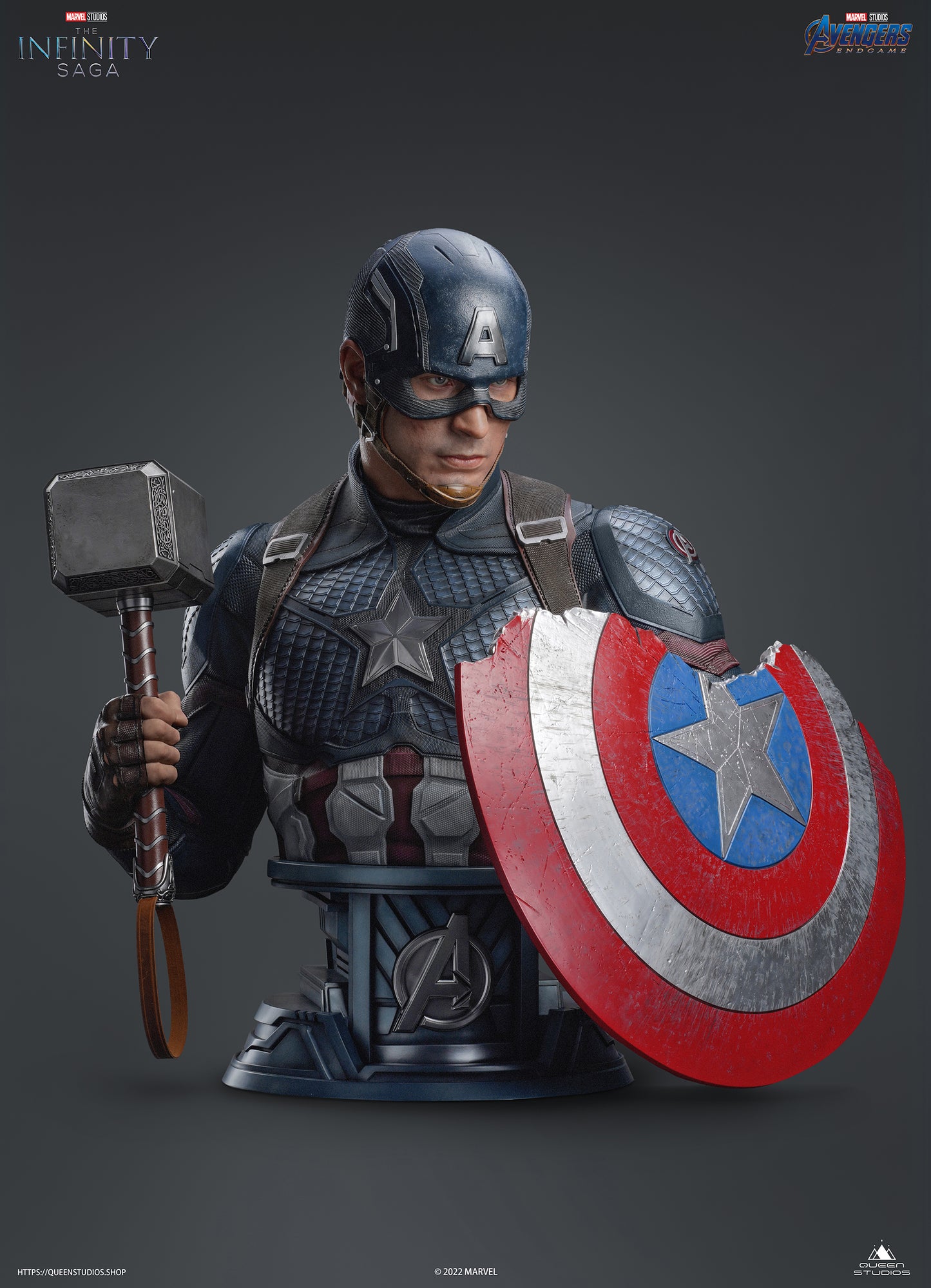 Queen Studio Captain America Life-size Bust