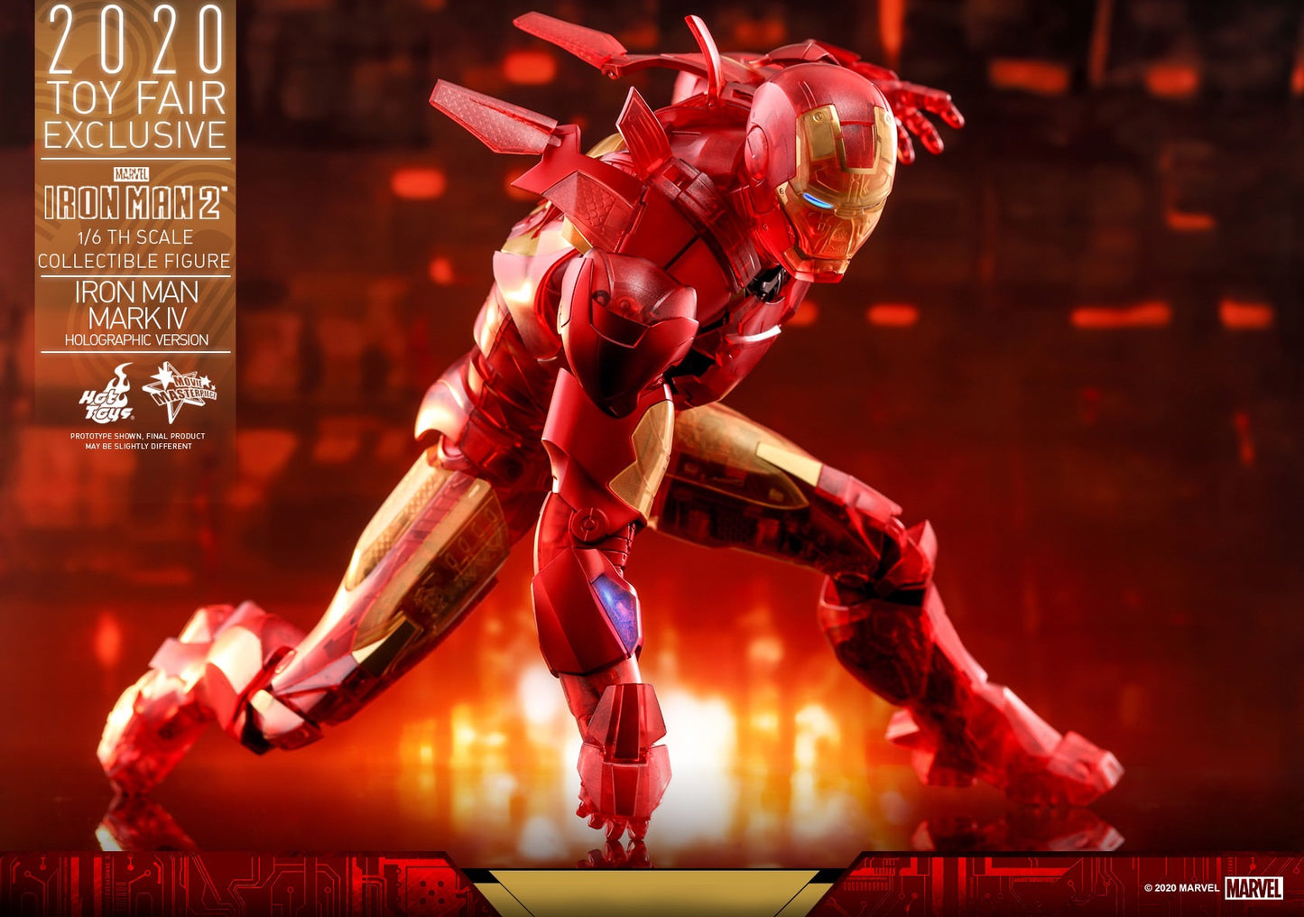 Hot Toys Iron Man 2 - Iron Man Mark IV (Holographic Version) MMS568