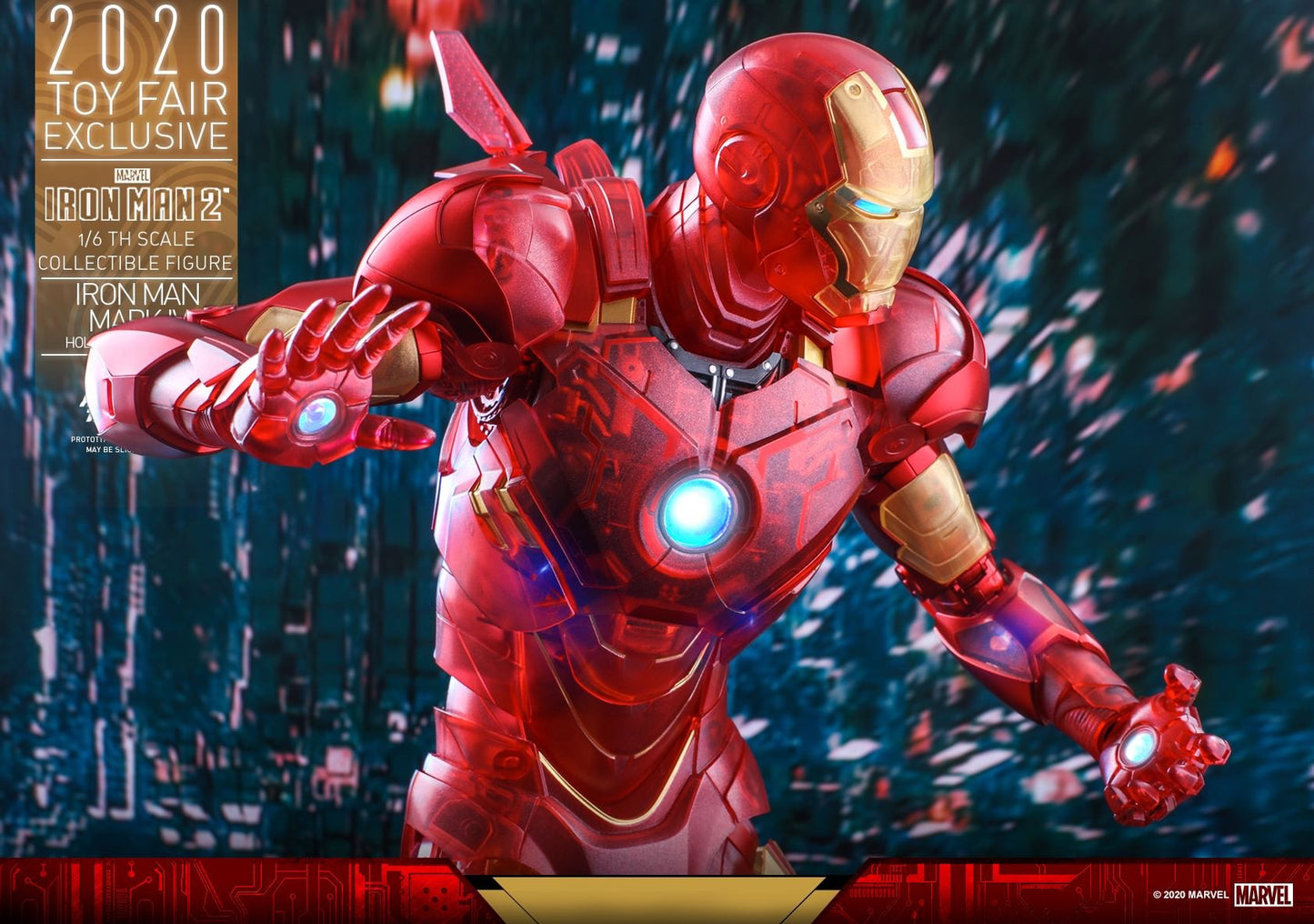 Hot Toys Iron Man 2 - Iron Man Mark IV (Holographic Version) MMS568