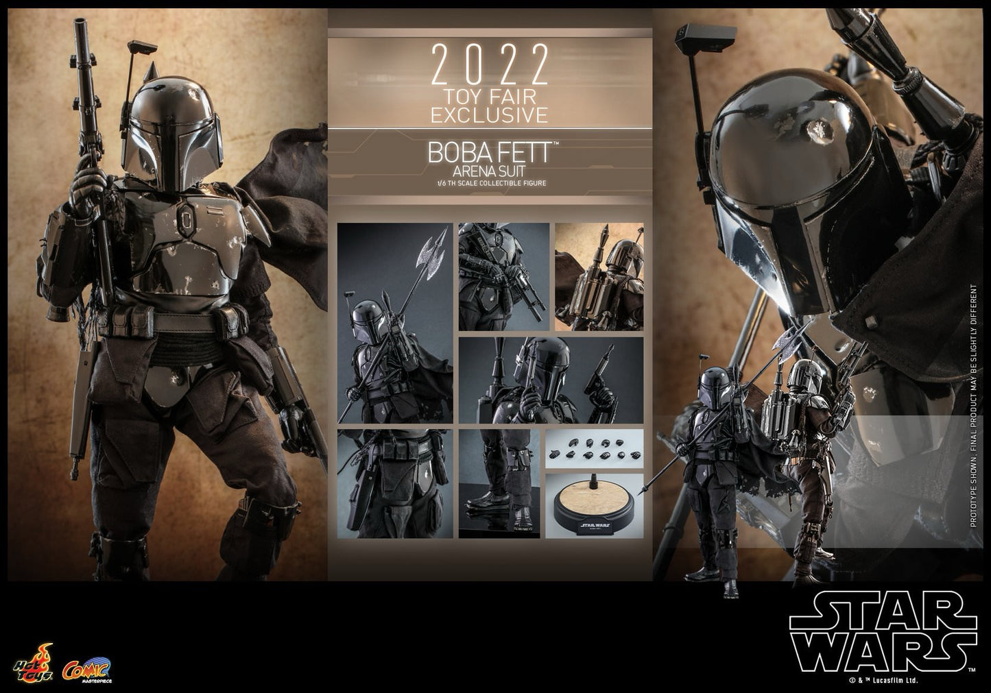 Hot Toys 1:6 Scale Star Wars Boba Fett™ (Arena Suit) Toy Fair Exclusive Collectible Figure CMS011