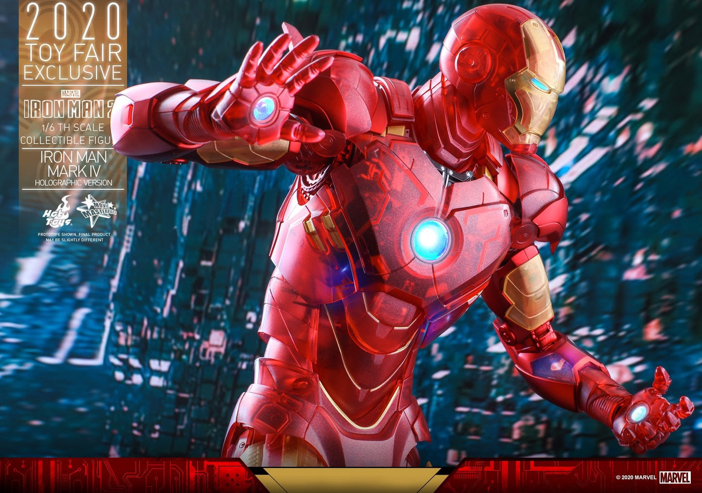 Hot Toys Iron Man 2 - Iron Man Mark IV (Holographic Version) MMS568