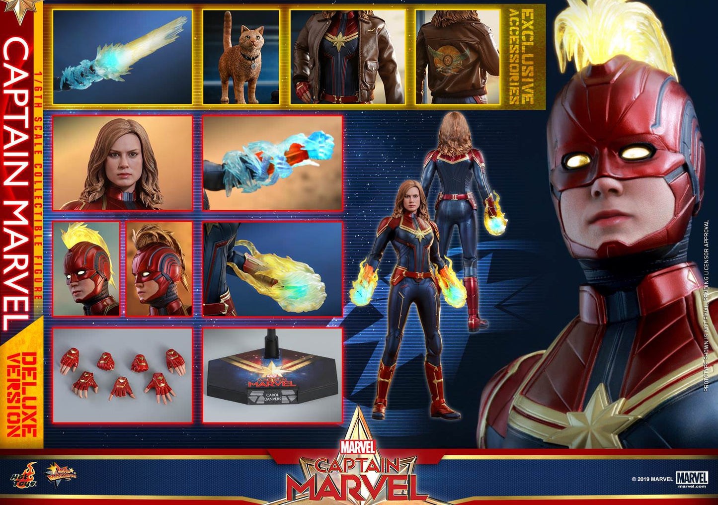 Hot Toys Captain Marvel - Captain Marvel (Deluxe Version) MMS522