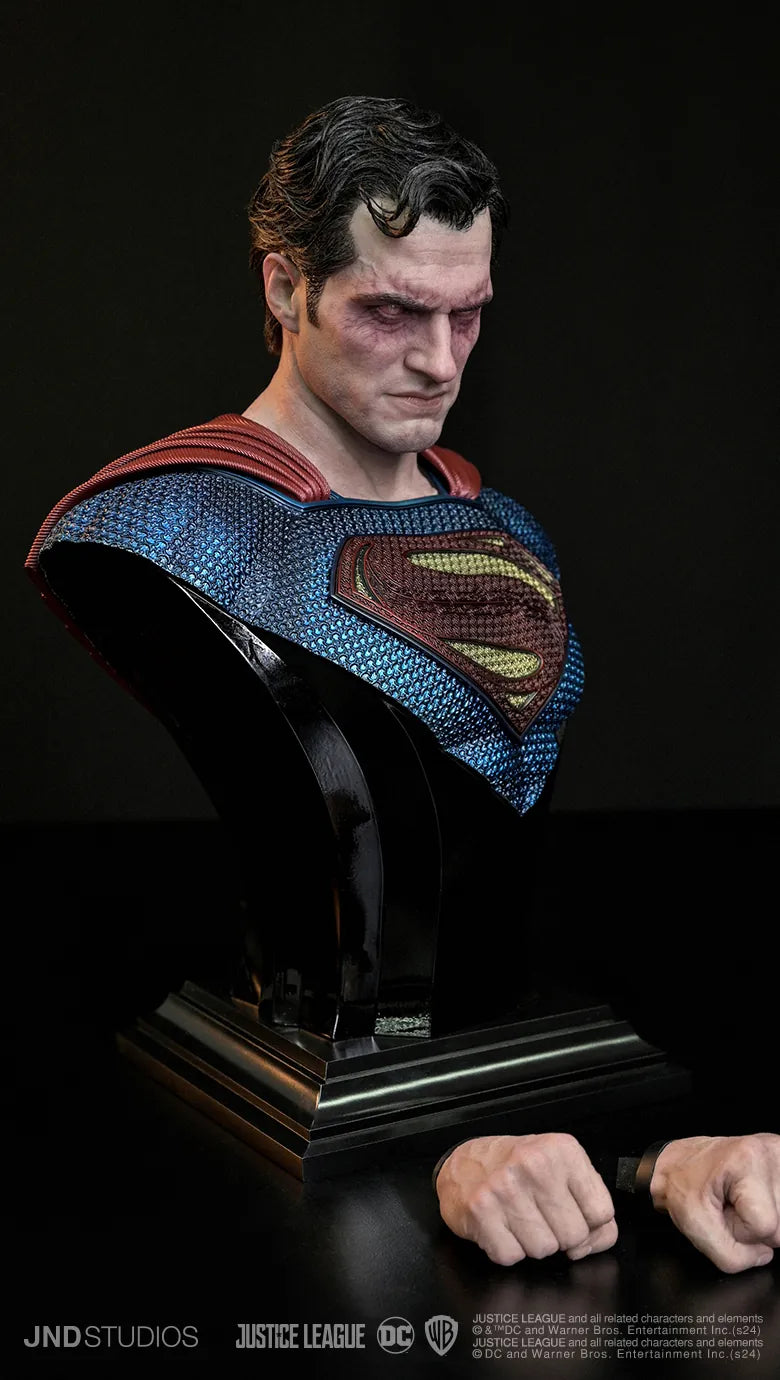 JND Studios Superman 1:3 Scale Hyperreal Movie Statue (Color Red)(With Black Bust)